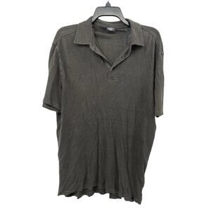 Faherty Reserve Polo SS Linen Washed Black NWT MSRP $168 Size XL